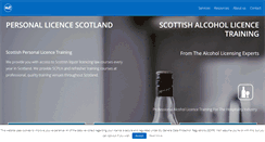 Desktop Screenshot of personallicencescotland.com